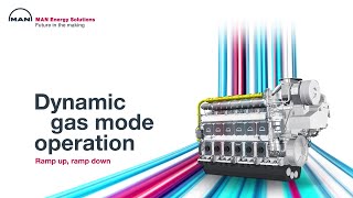 MAN 4960DF Dynamic gas mode operation [upl. by Aguste]