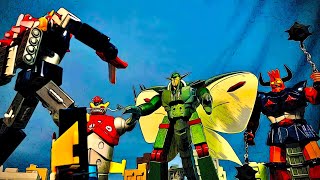 Voltes V Legacy Fight Scenes Dokugaga Vaizanger Namazuka  Stop Motion  LJPL Animation [upl. by Ttimme]