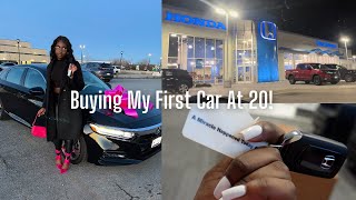 Vlog  Buying My First Car At 20 test driving down payment etc  Come Car Shopping With Me [upl. by Camus]