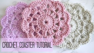 CROCHET how to crochet a coaster  Bella Coco [upl. by Lleraj]