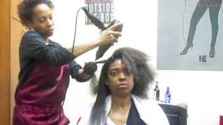 How to straighten african american hair [upl. by Hazeghi]