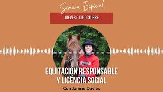 SEMANA SOSTENIBILIDAD Janine Davies  Equitación Responsable y Liciencia Social [upl. by Ahtamas]