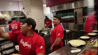 MAKING PIZZA AT GIORDANOS PIZZA CHICAGO IL 2 [upl. by Beryle822]