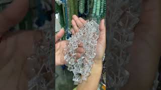 AAA Natural Crystal Quartz Stone Beads in Smooth Cubes Shape [upl. by Arihay]