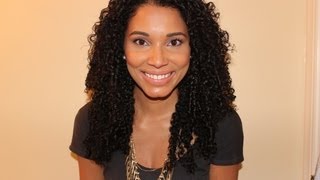 Updated Curly Hair Routine Finger Coiling Method [upl. by Neona]