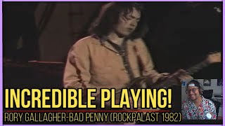 Rory GallagherBad Penny Rockpalast 1982 REACTION amp REVIEW [upl. by Adnamra820]