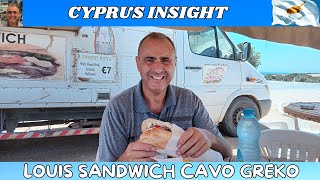 Louis Sandwich Van Cavo Greko Cyprus  Delish Cypriot Sandwich [upl. by Shutz]