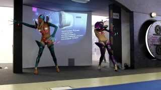 quotДевушкипришельцыquot на стенде Pulsar выставка InterLight Moscow 2013 [upl. by Dor]