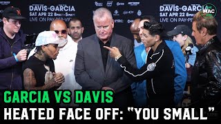 Gervonta Davis vs Ryan Garcia Heated Face Off “You look DRAINED” [upl. by Rashida817]