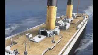 Titanic Exterior Animation 100th year anniversary HD [upl. by Somar]