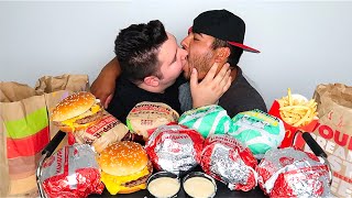 National Burger Day • McDonalds Wendys amp Burger King • MUKBANG [upl. by Renita]