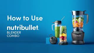 Nutribullet Blender Combo  How to Use [upl. by Refinnaj]