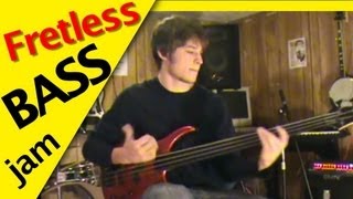 FRETLESS BASS JAM  Rob Scallon [upl. by Calabrese735]