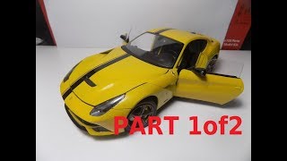 Building Ferrari F12 Berlineta 124 Fujimi PART 1 [upl. by Dotti956]