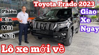 Bảng giá xe Toyota Land Cruiser Prado mới nhất Tháng 62023 Lô Xe hàng giao ngay lăn bánh Màu Đen [upl. by Oremodlab]