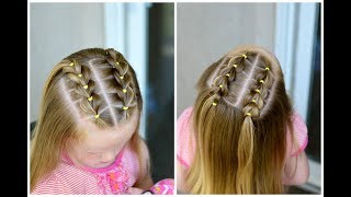 Front Pull Through Braids  How to Take Out Elastic Styles [upl. by Vergos]