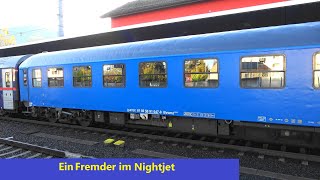 🌛💫Ein Fremder im Nightjet Wien🔁Bregenz im Bahnhof Dornbirn [upl. by Savil]