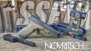 SSE18 Electric Pistol By Novritsch   Review amp Test Shot   Airsoft Review en Español [upl. by Relyat]