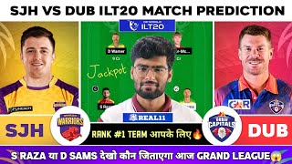 SJH vs DUB Dream11 SJH vs DUB Dream11 Prediction Sharjah Warriors vs Dubai Capitals T20 Team Today [upl. by Eidda]