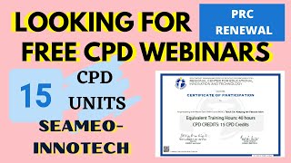 FREE WEBINAR WITH CPD UNITS FOR TEACHERS [upl. by Atnicaj]