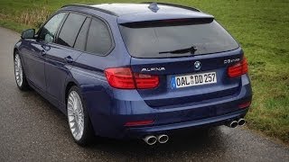 BMW Alpina D3 Biturbo Touring 2013 and BMW 335d xDrive 2013 sound and acceleration [upl. by Oznarol]