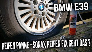 BMW E39  Reifen Panne  Sonax Reifen Fix Geht das [upl. by Sophey]