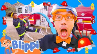 Blippis Fire Truck Song Sing Along with Blippi to Learn About Fire Trucks  Blippi Music Video [upl. by Tomkins462]