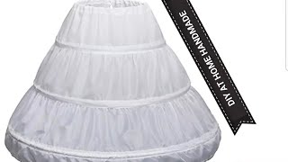 DIY3Steps PetticoatHow To Cut And Sew Petticoat For Under SkirtFlower Girls Dresses [upl. by Pisarik]