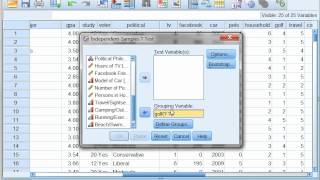 Two Sample t test using SPSS with Dr Ami Gates [upl. by Nylsor]