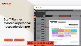 Staff Planner Mantén al personal necesario siempre [upl. by Nerua633]
