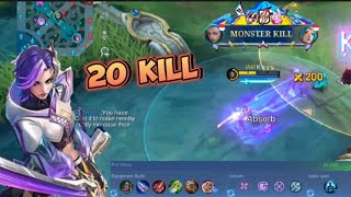 20 kills No Death Benedetta Jungler  Build and Emblem Top Global 1  Benedetta Insane Damage [upl. by Ellekcir]