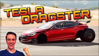 INSANE TESLA DRAGSTER  Forza Horizon 3 Dev Mods  Unbelievable Acceleration [upl. by Pelaga]