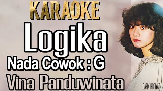 Logika Karaoke Vina Panduwinata Nada Pria Cowok Male key G [upl. by Acimat]