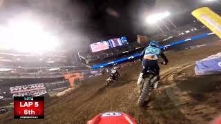 GoPro Michael Mosiman  2022 Monster Energy Supercross  Oakland 2  250 Main Highlights [upl. by Ribal]