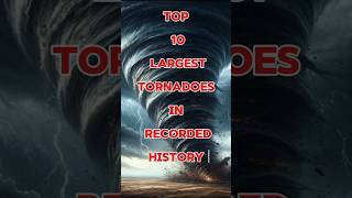 top 10 largest tornadoes in recorded history [upl. by Leith346]