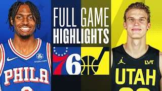 76ERS at JAZZ  FULL GAME HIGHLIGHTS  February 1 2024 [upl. by Teteak]