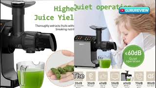 whall Masticating Slow Juicer Professional Stainless Juicer Machines for Vegetable and Fruit [upl. by Boatwright]