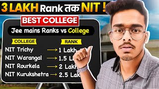 Get Top NIT Colleges at Low JEE Rank🔥 All NITs Cutoff for JEE 2024  Colleges at Low Percentile [upl. by Lledroc]