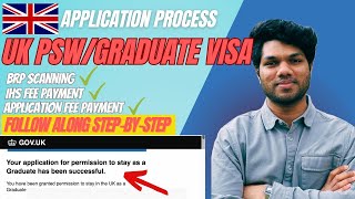 How to apply for UK PSW Graduate Route Visa  Explained in English  2024 [upl. by Erihppas]