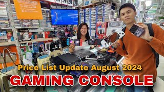 GAMING CONSOLE  Price List Update August 2024  PS3 PS4 Series  Steam Deck  ROG Ally [upl. by Dor]