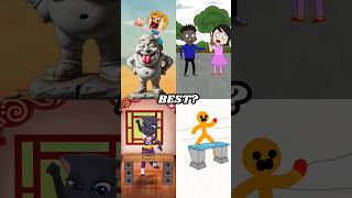 Who is the strongest Part 3Animation meme memes shorts​ animation​ mytalkingangela2 [upl. by Levitan]