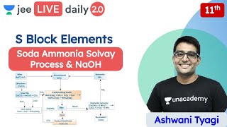 JEE Chemistry S Block  Soda Ammonia Solvay Process  NaOH  Unacademy JEE  Ashwani Tyagi [upl. by Etnahc]