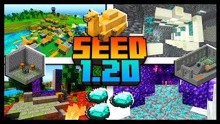 MINECRAFT 120  A MELHOR SEED PARA COMEÇAR A JOGAR MCPE Xbox Playstation PC [upl. by Jeniffer976]