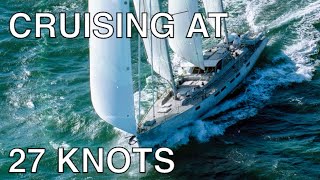 Southern Ocean Surfing  27 knots on a cruising sailboat [upl. by Nodnorb]