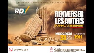 RENVERSER LES AUTELS DAPPAUVRISSEMENT  Pasteur Camille NINDJIN [upl. by Annayat]