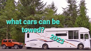 What 2023 Cars can be towed behind an RV Dingy or TOAD whats the difference heres a list [upl. by Harday]