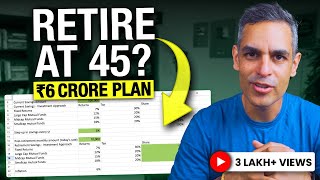 The EXCEL SHEET for a 6 CRORE Retirement Plan  Ankur Warikoo Hindi [upl. by Gniliem]