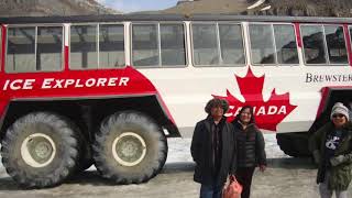 Tour at Athabasca Glacier Alberta Canada [upl. by Eralc]