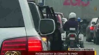 Pagbabantay sa convoy ni PNoy di biro lalo pat di siya gumagamit ng wang wang [upl. by Camala]