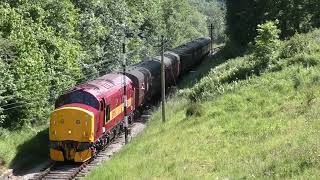 37250 departing downhill from Haworth 22 06 2024 [upl. by Rod]